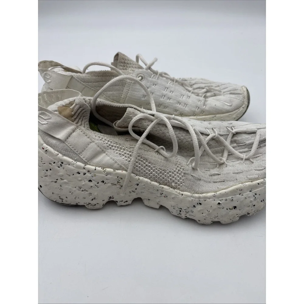 Nike Space Hippie White Women's 8 Low Top Lace Up Athletic Sneaker
